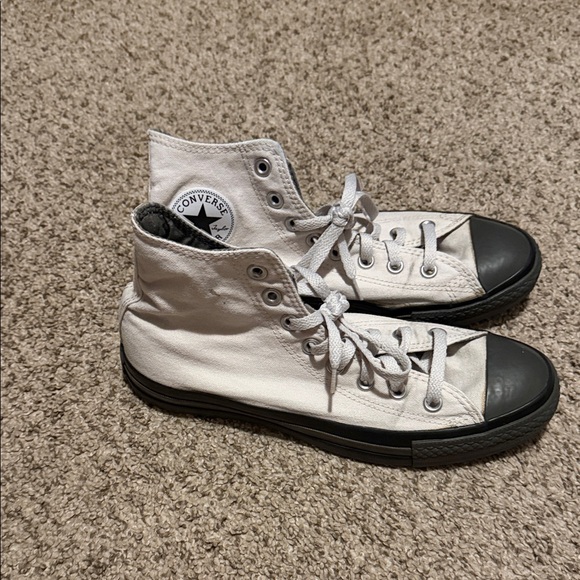Converse High-Top Sneakers in Whitesand/Black/Charcoal - Picture 3 of 3